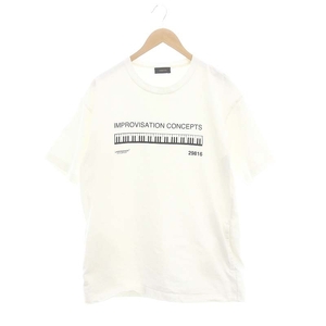 アンダーカバー UNDERCOVER IMPROVISATION CONCEPTS PIANO BIGTシャツ カットソー 半袖 3 白 ホワイト 黒 ブラック /DO ■OS メンズ