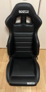 ■美品 スパルコ SPARCO セミバケットシート セミバケ レザー R100J 009014E ブラック