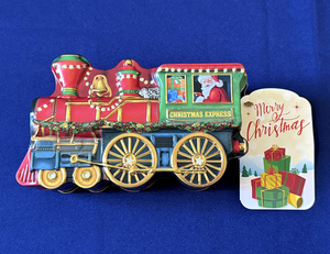 【新品未使用】KALDI(カルディ)/ウィンデル/クリスマスシェイプ缶/機関車/クリスマス限定