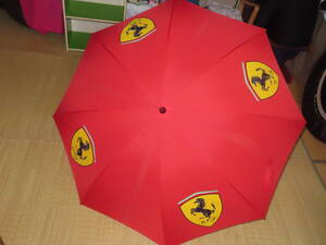 フェラーリ傘 フェラーリ Ferrari パラソル 傘　メーカー品 雨傘 レトロ雑貨 当時物