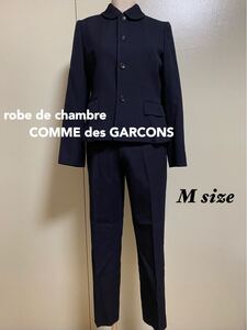 Bon tat robe de chambre COMME des GARCONSスーツ ストライプ パンツ ジャケット セットアップ M 濃紺