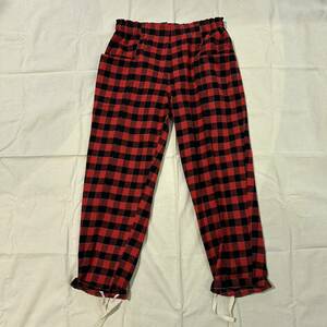 23AW 新品 SOUTH2 WEST8 サウスツーウエストエイト Army String Pt - Flannel Twill Plaid チェックパンツ ネルシャツ M RED