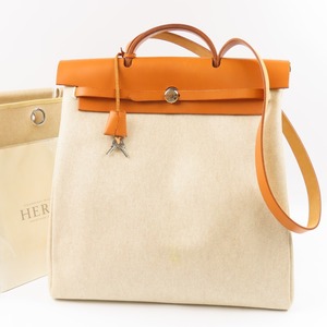 90101★1円スタート★HERMES エルメス 極美品 エールバッグGM 2WAY ショルダーバッグ ヴィンテージ ハンドバッグ □D刻印