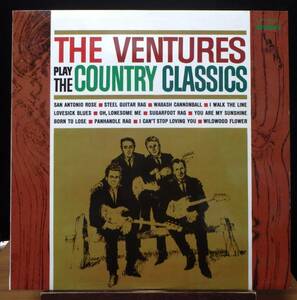 【GI138】THE VENTURES 「The Ventures Play The Country Classics (カントリー・ミュージック・スペシャル)」, 66 JPN 赤盤/ペラジャケ