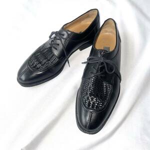 Made in ITALY BALLY black leather oxford shoes イタリア製 バリー 黒レザーシューズ