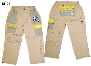 PDJ-ARMY 2WAYパンツ◆PANDIESTA JAPAN ベージュXLサイズ 554953 パンディエスタジャパン パンダ ショーツ