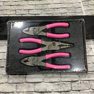 【未使用品】スナップオン(Snap-on) 3ポジションスリップジョイントプライヤー 3点セット PL346ACFP フレッシュピンク 【川口店】