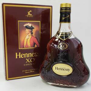 24名/A055111-1/M114-624/TN18000 酒 Hennessy X.O COGNAC ヘネシー コニャック ブランデー クリアボトル 金キャップ 40％ 700ml 箱付き