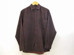 GEGRGE/ジョージ FAKE SUEDE SHIRT フェイクスウェードシャツ メンズ サイズ : S えんじ