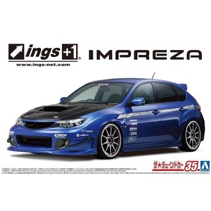 【プラモデル】AOSHIMA アオシマ文化教材社 ザ☆チューンドカー 1/24 ings GRB インプレッサ WRX STI 