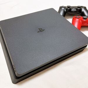 SONY ソニー PS4 PlayStation4 プレステ4 ブラック ジェットブラック CUH-2000BB01 1TB コントローラー 本体 レッド 赤 箱 初期化 