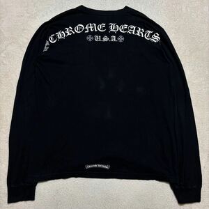 Chrome Hearts クロムハーツ ロンT スクリプトレターロゴ ブラック 