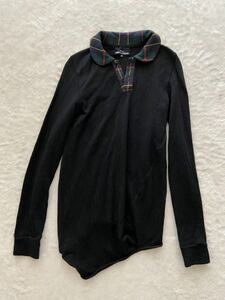 tricot COMME des GARCONS 変形ニットポロシャツ sizeM トリコ コムデギャルソン