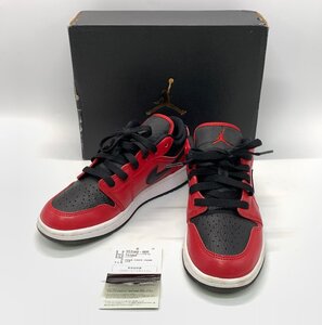 NIKE ナイキ AIR JORDAN1 LOW GS 型番:553560 605 サイズ:22.5cm エアジョーダン1 スニーカー シューズ ☆良品☆[70-0102-E7]