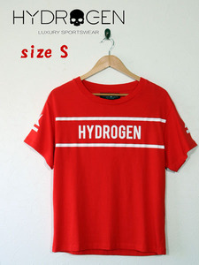 新品★最大値下げ HYDROGEN ハイドロゲン　ロゴTシャツ　レッド　サイズS　参考価格：20,900円