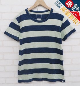 7T9156【クリックポスト対応】visvim BIG BORDER TEE S/S 115105010024 ビッグボーダー半袖Tシャツ