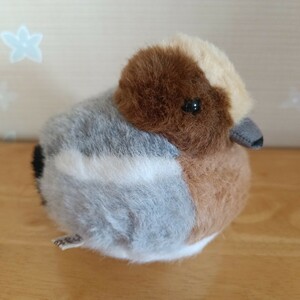 やまね工房　手作り　ぬいぐるみ　ハンドメイド　日本の動物　リアル　北海道　ヒドリガモ　鴨　鳥　人形