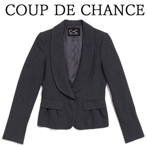 COUP DE CHANCE テラードジャケット size36 グレー クードシャンス