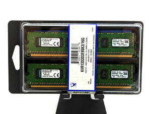 サーバー用 ECC Unbuffered DDR3 1333(PC3-10600) 8GB×2枚 16G KVR1333D3E9SK2/16G