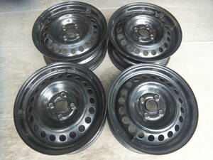 【ホンダ】グレイス シャトル GKフィット 純正スチールホイール 15x6J 4-100 +50 ハブ56☆4本セット 40605-20 検)インサイト