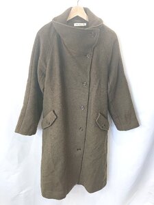 □ MOUSSY マウジー 長袖 ステンカラーコート サイズ1 カーキ レディース E