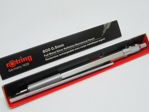 ロットリング(Rotring) メカニカルペンシル 600 　0.5mm シルバー 1904445 ★未使用品・送料無料★