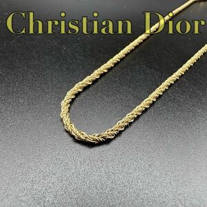 ChristianDior ディオール Dior ゴールド ネックレス 喜平 チェーン メンズ レディース アクセサリー 49