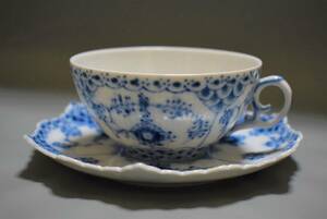 Nordic　Denmark　RoyalCopenhagen　fulllace　tea‐cup＆saucer　ティーカップ＆ソーサー　デンマーク ロイヤルコペンハーゲン フルレース