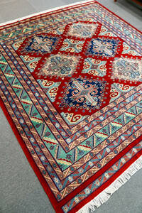 219×205cm パキスタン手織り絨毯