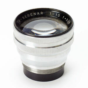 ★1940年代初頭製造のレア玉①★ 精機光学(現：キヤノン)製　レントゲン用レンズ　R-Serenar 50mm f1.5