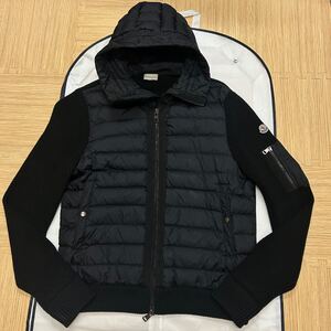 【レアサイズ】 MONCLER モンクレールハイブリッドダウンジャケット　黒　XXL 