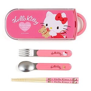 サンリオ(SANRIO) サンリオ スプーン フォーク 箸 3点セット 子供用 食洗器・食器乾燥機対応 名前シール付き