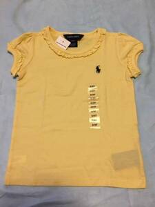 ●○ 新品 POLO RALPH LAUREN ポロ ラルフローレン Tシャツ 3/3T イエロー(黄色) ○●