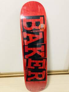 BAKER　ベーカー　スケートボードデッキ　8.0*31.5　赤黒