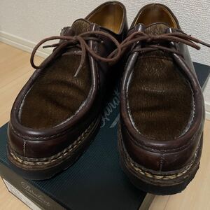 パラブーツ　Paraboot ミカエル レザー ブラウン アザラシ　42.5 カフェ　 モカシン