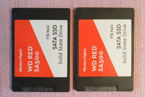 2.5inch SATA SSD Western Digital WD RED SA500 WDC WDS100T1R0A-68A4W0 1TB 2個 合計2TB a