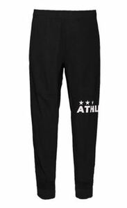 【KCM】Z-athlet-92-140★展示品★【ATHLETA/アスレタ】ジュニア　ライトスウェットパンツ　03318J　ブラック　サイズ140　サッカー