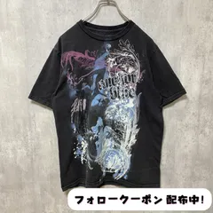 古着 used　半袖プリントTシャツ　バックプリント　黒