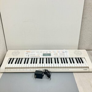 ◆◇[6] CASIO キーボード LK-118 光ナビゲーション 電子キーボード ホワイト 61鍵 電源アダプター付き 動作確認済 06/073106m◇◆