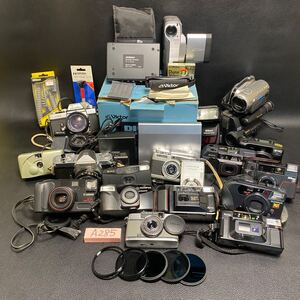 A285 ジャンク1円スタート カメラおまとめ Canon PENTAX OLYMPUS FUJIFILM Konica RICOH SONY Nikon Nikomat Minolta KYOCERAほか　