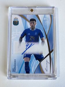 auto 直筆サイン 2024 TOPPS LINEAGE ARGENTINA SOCCER リネージュ enzo fernandez アルゼンチン チェルシー