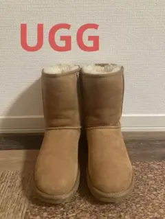 美品　UGG アグ　ムートンブーツ　ショートブーツ　ブラウン　23㎝