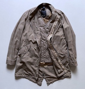 ノンネイティブ nonnative グレンチェック柄 3way フィールドジャケット モッズコート 1 ブラウン