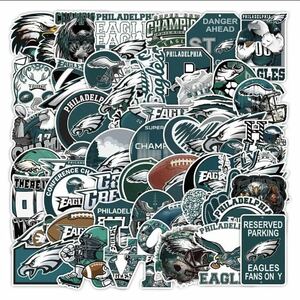 【50枚】NFL フィラデルフィアイーグルス ステッカーセット ロゴ 防水 Philadelphia Eagles