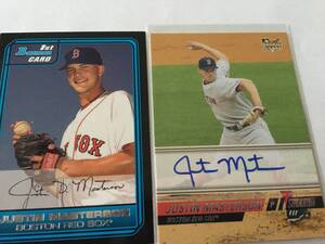 【元Redsox/Justin Masterson/MLB通算64W】2008 Stadium Club RC AUTO 