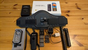 動作未確認品 Insta360 ONE X インスタ360 アクションカメラ 箱 説明書 充電器 バッテリー等 まとめ売り