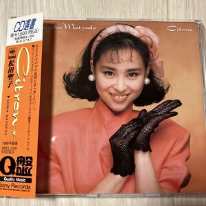 【中古品】松田聖子 シトロン CD選書 Q盤 SRCL3181 帯付き