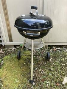 Weber ウエーバー　BBQ グリル バーベキュー コンロ 直径47cm 炭 温度計付き 1221308 黒