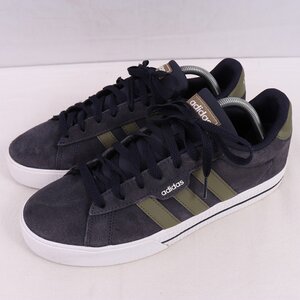 NEO DAILY 3.0 27.0cm/adidas ネオ デイリー 3.0 アディダス スニーカー 紺 ネイビー オリーブ 白 中古 古着 メンズ ad5366