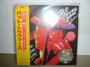 全盛期Pat Travers Band 名手揃いのライヴ大傑作「Live ! Go for What You Know」日本独自リマスター紙ジャケSHM-CD仕様盤 未開封新品。